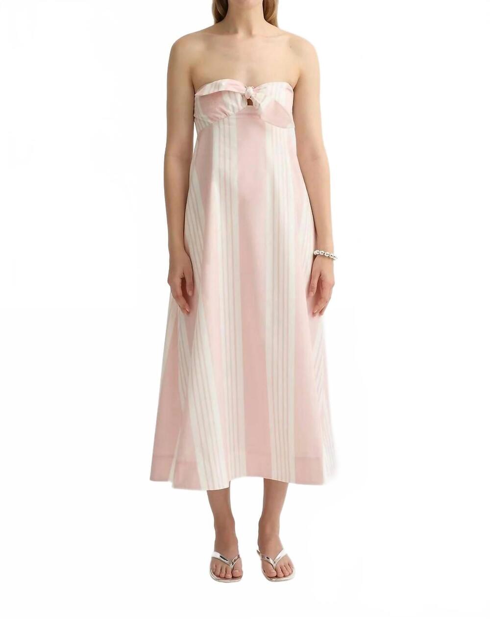 NEW POSSE rosie strapless dress in pink